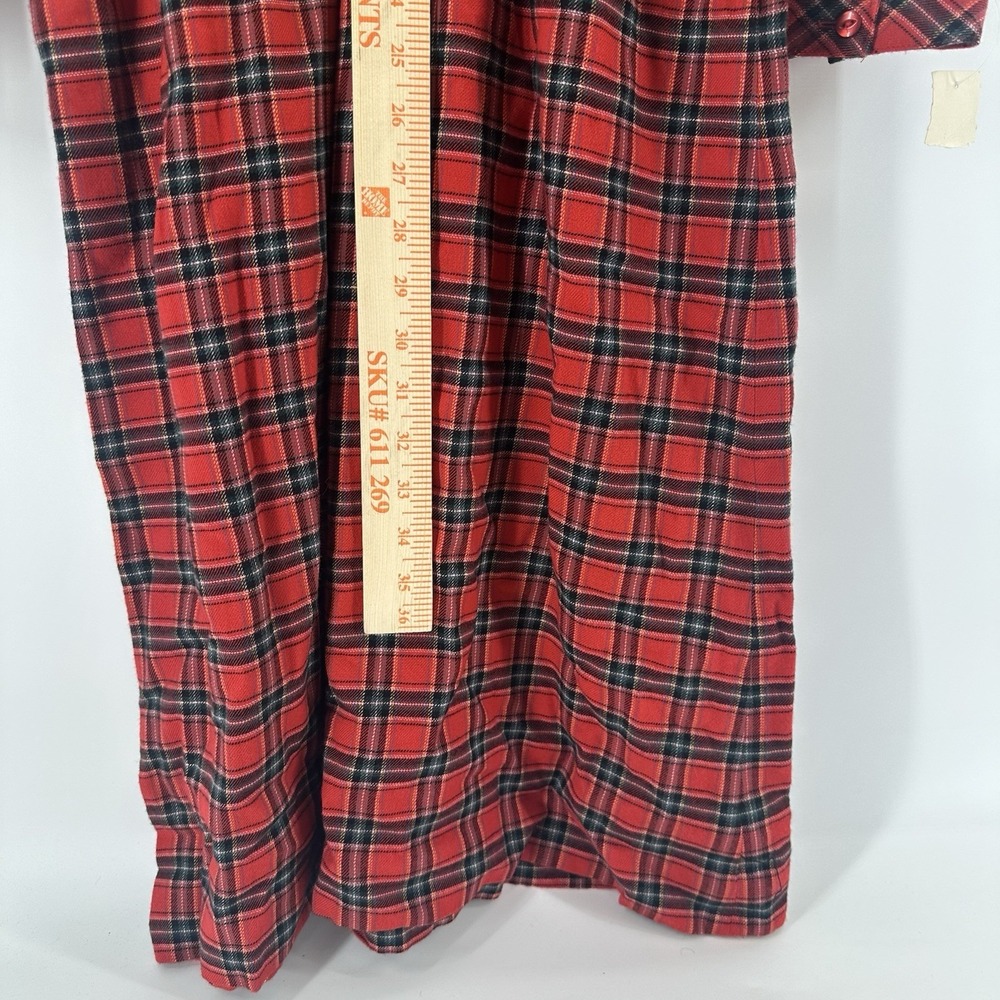 VTG 80s Don Sophisticates Dress Red Plaid School Girl Sz 10 BB39 Holiday NWT - Picture 6 of 13